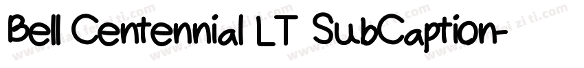 Bell Centennial LT SubCaption字体转换